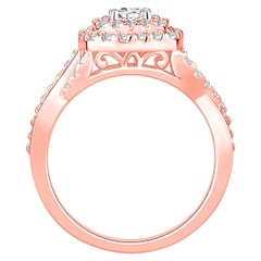 7/8 Carat TW DBL Halo Diamond Engagement Ring