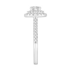 7/8 Carat TW Diamond DBL Halo Ring to Set