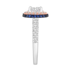 7/8 Carat TW Engagement Ring with Sapphire