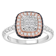 7/8 Carat TW Engagement Ring with Sapphire