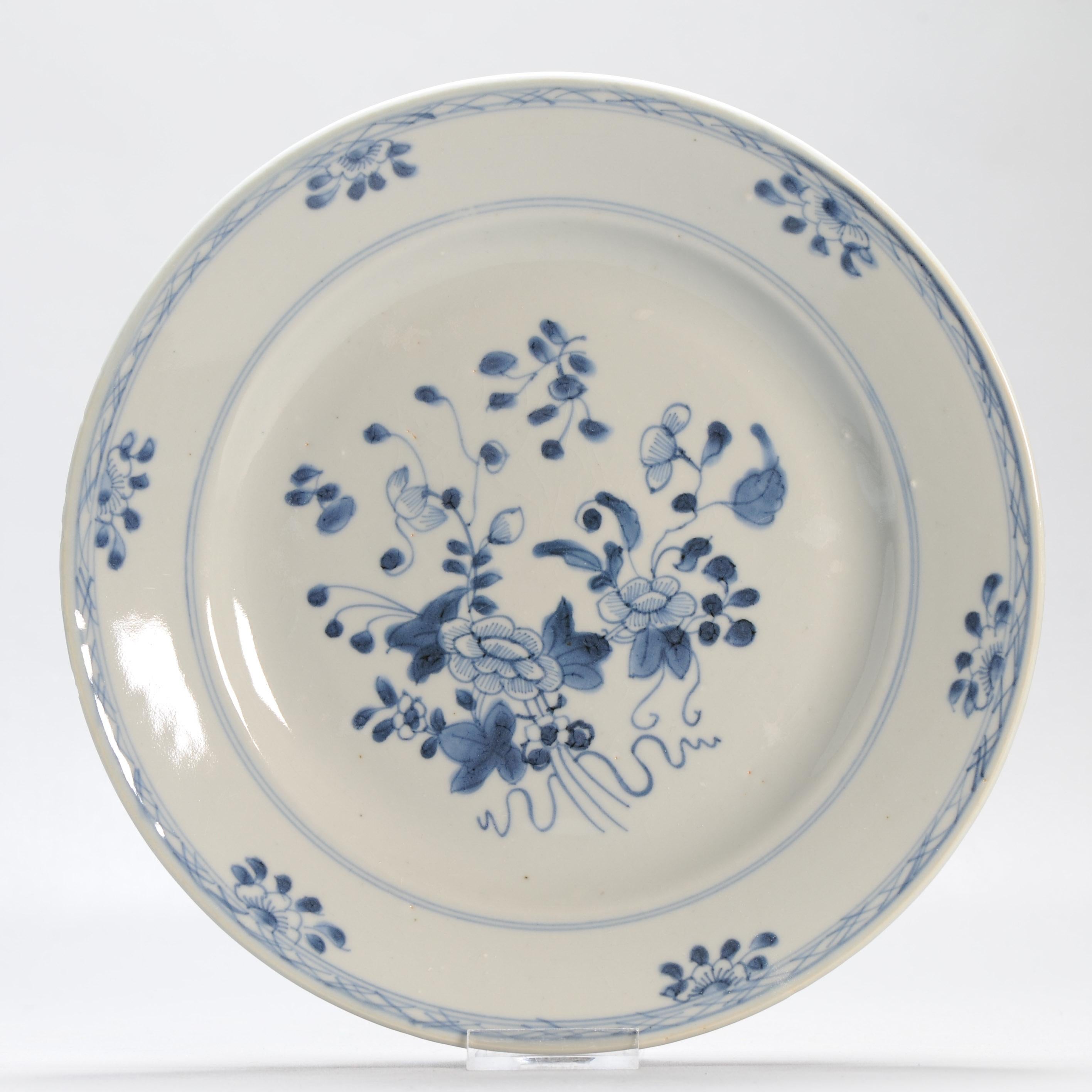 #7 Antikes chinesisches Porzellan 18C Kangxi/Yongzheng Blau-Weiß-Set Essteller aus Porzellan im Angebot 12