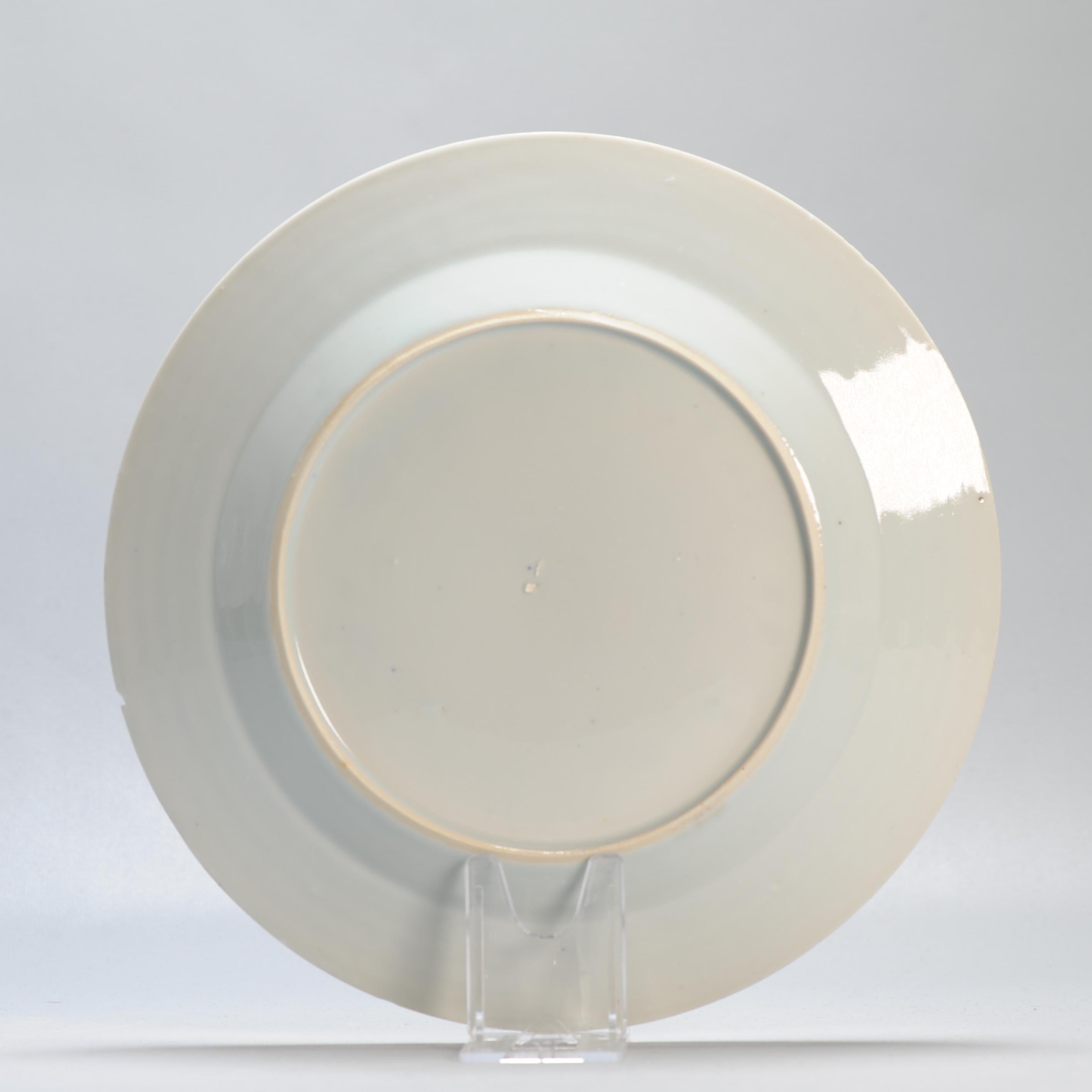 #7 Antikes chinesisches Porzellan 18C Kangxi/Yongzheng Blau-Weiß-Set Essteller aus Porzellan im Angebot 1