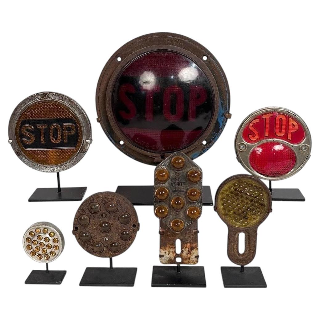 7 Antique Hot Rod and Truck Reflectors For Sale