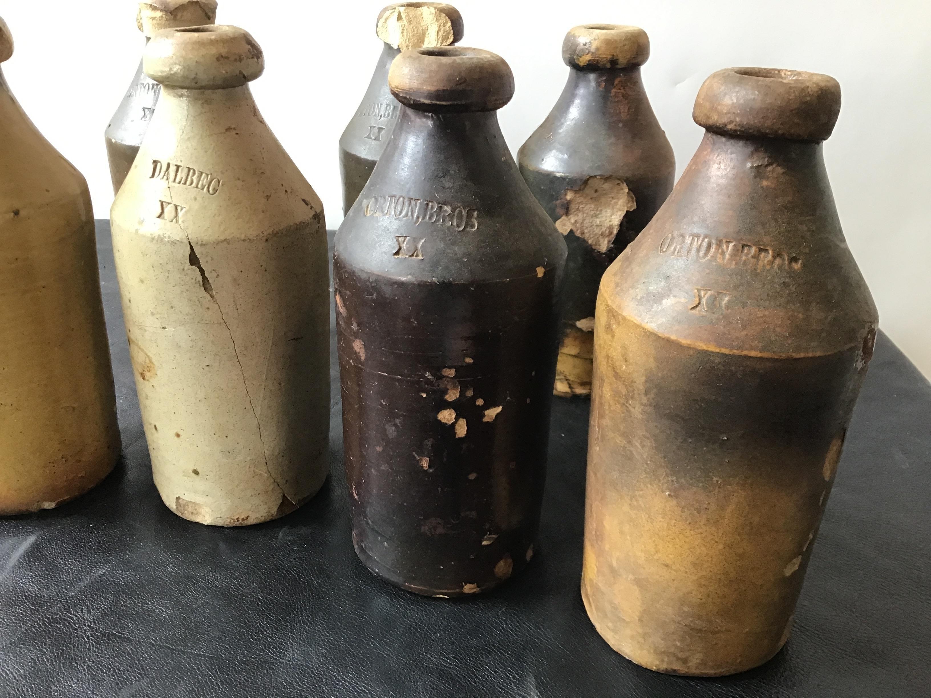old stoneware bottles