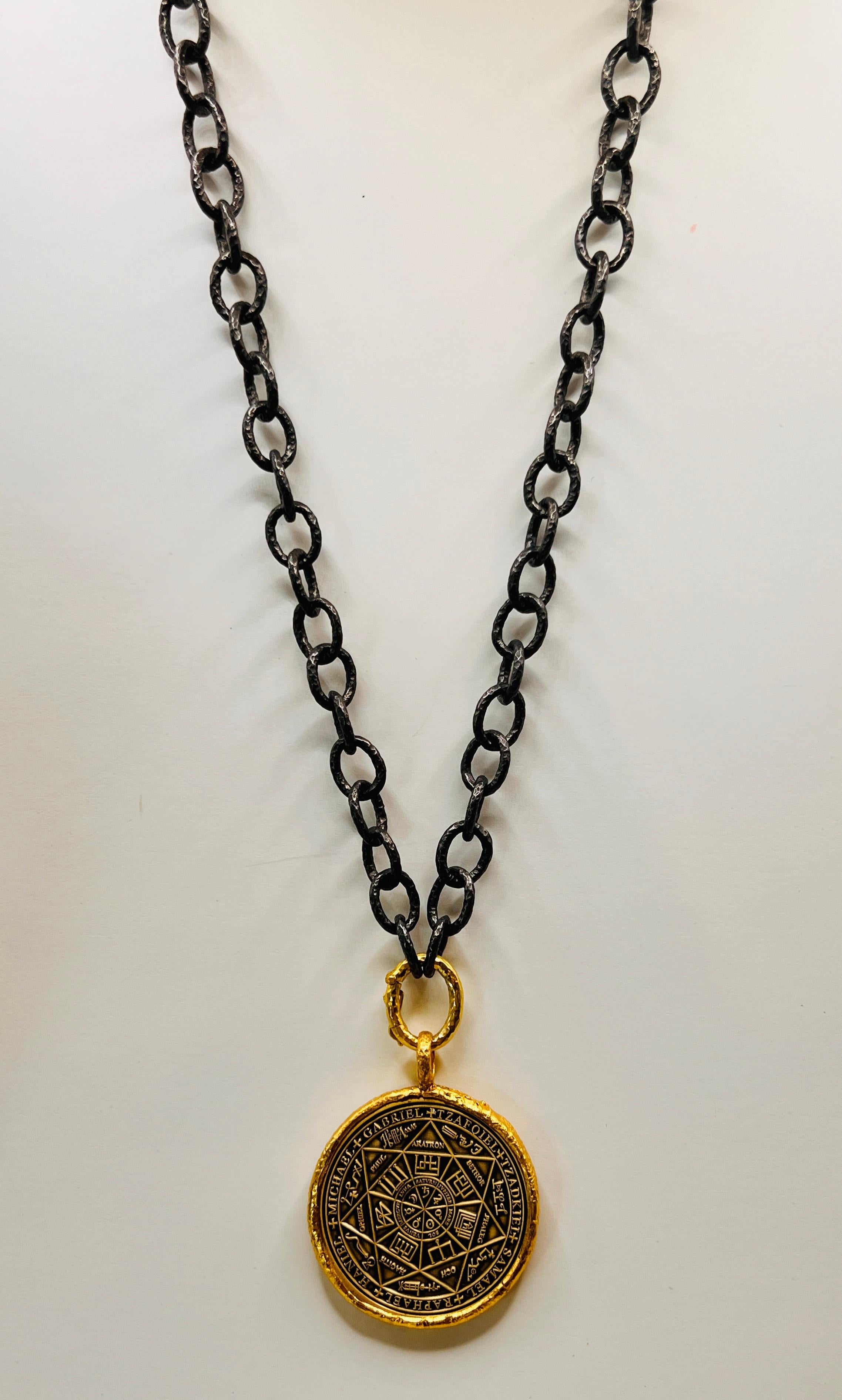 King Solomon Coin Pendant set in 22k Gold, by Tagili 4