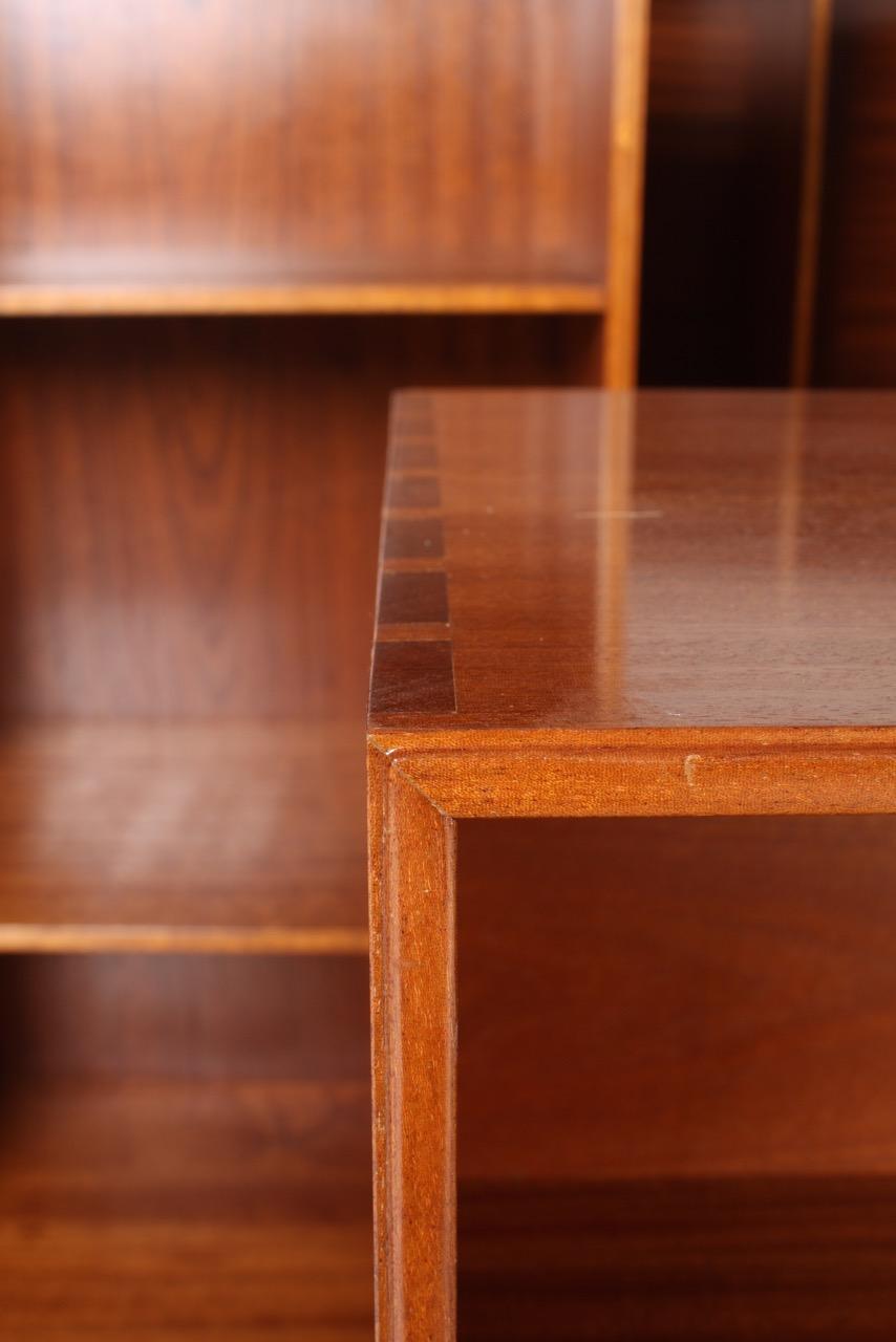 7 Bookcases in Solid Mahogany by Mogens Koch, Made in Denmark, 1960s 1