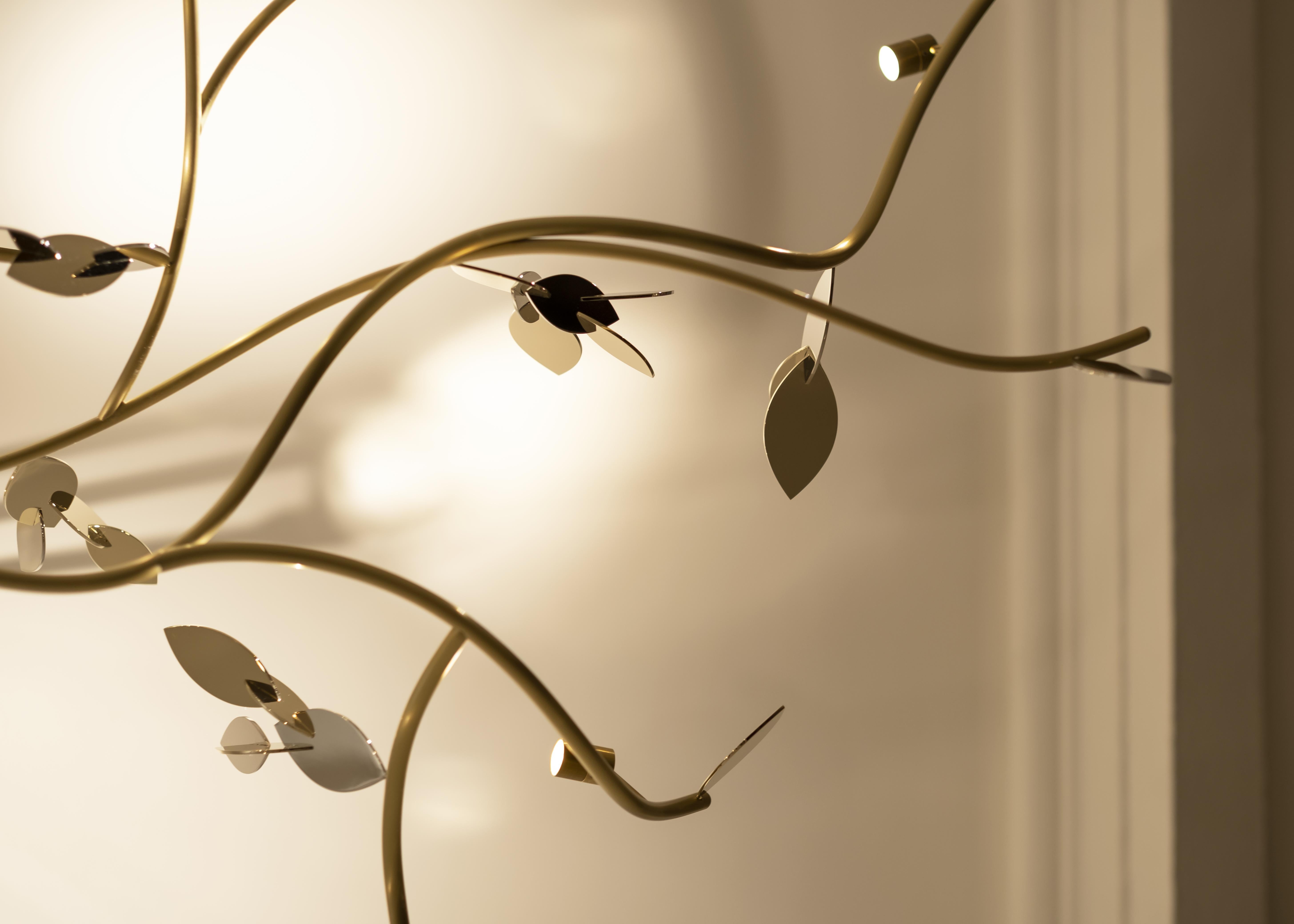 Brass 7 Branches Pendant Light by Mydriaz
