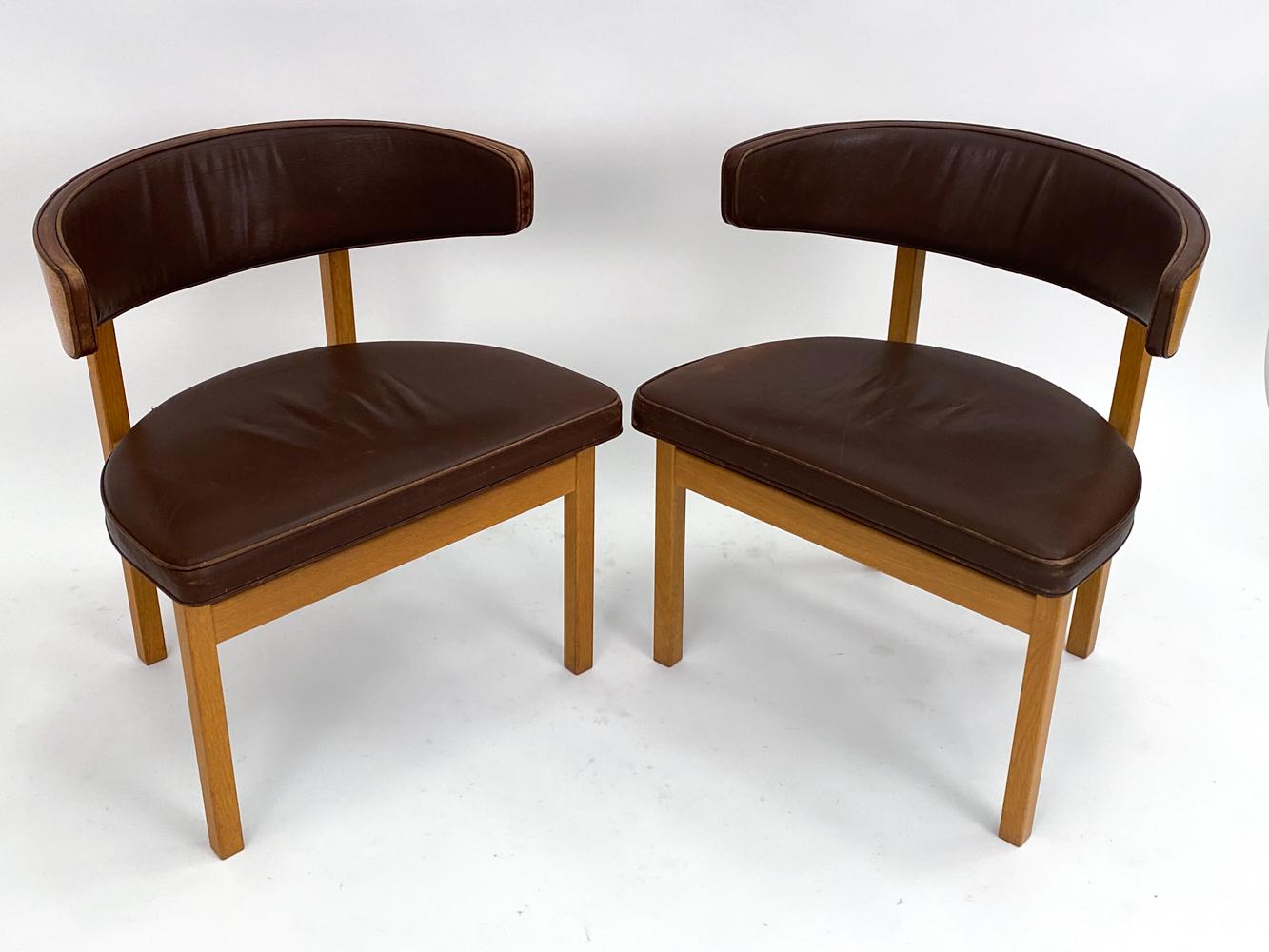 (7) Børge Mogensen 'Model 3245' Chairs for Fredericia Stolefabrik, Denmark For Sale 3