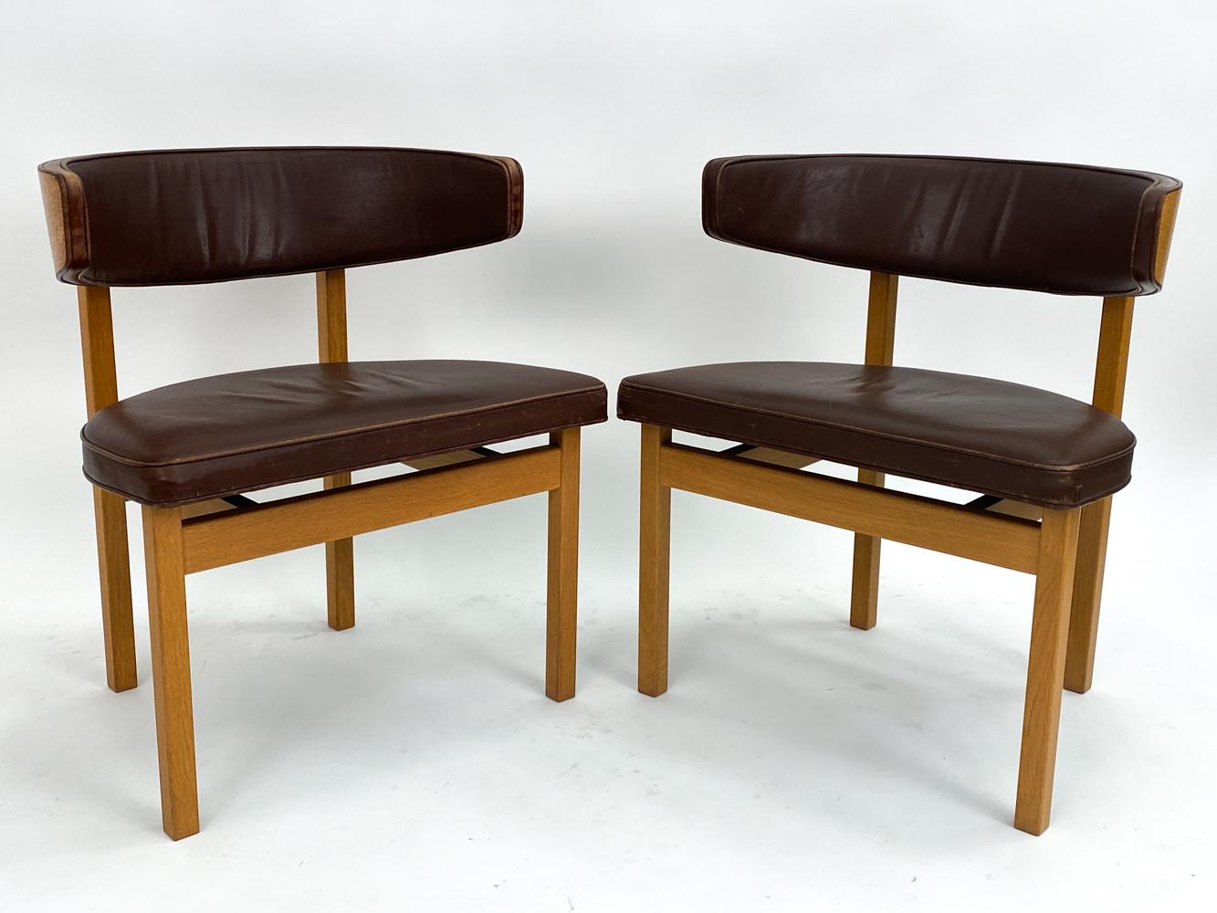 (7) Børge Mogensen 'Model 3245' Chairs for Fredericia Stolefabrik, Denmark For Sale 4