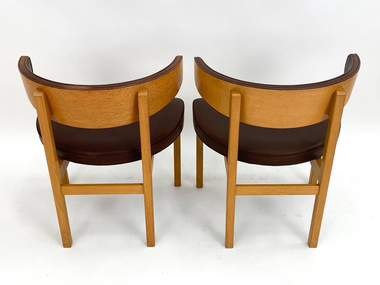 (7) Børge Mogensen 'Model 3245' Chairs for Fredericia Stolefabrik, Denmark For Sale 8
