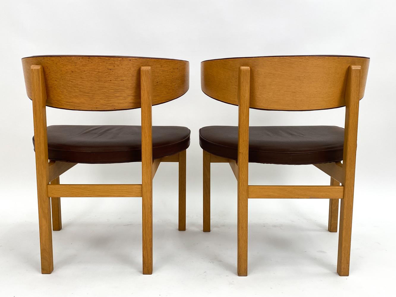 (7) Børge Mogensen 'Model 3245' Chairs for Fredericia Stolefabrik, Denmark For Sale 9
