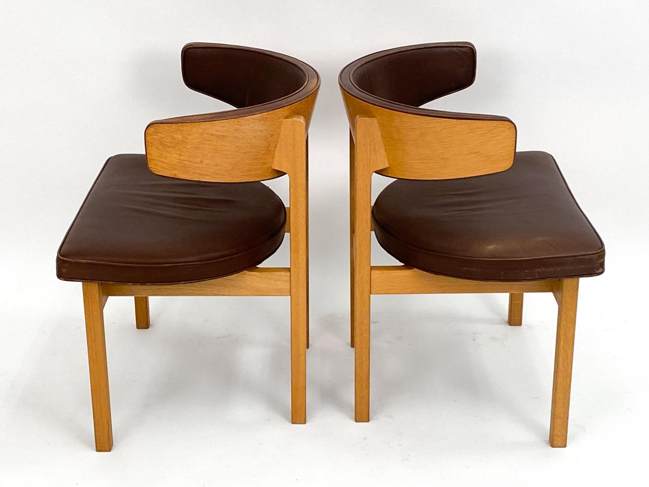 (7) Børge Mogensen 'Model 3245' Chairs for Fredericia Stolefabrik, Denmark For Sale 10