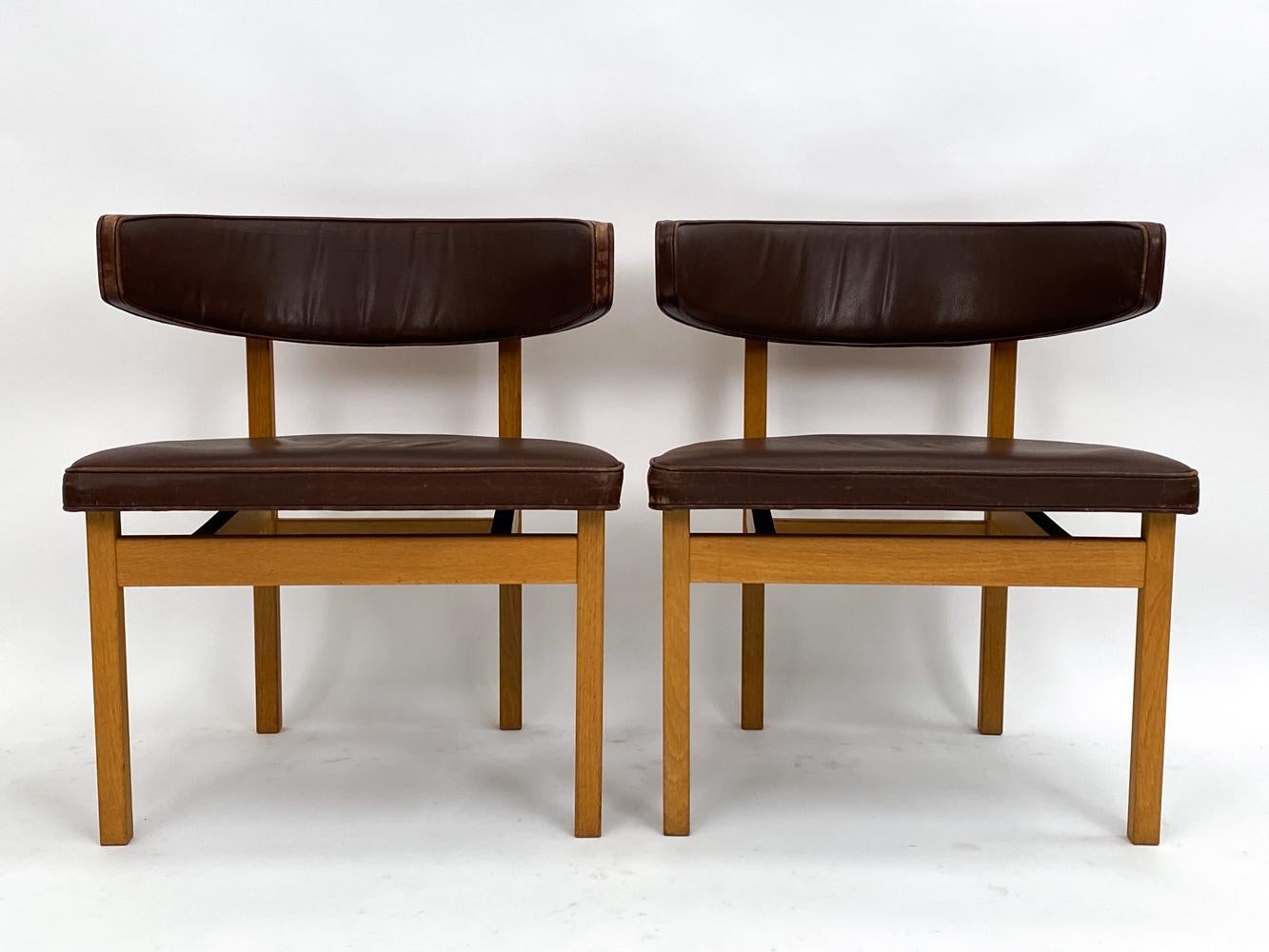 (7) Børge Mogensen 'Model 3245' Chairs for Fredericia Stolefabrik, Denmark In Good Condition For Sale In Norwalk, CT