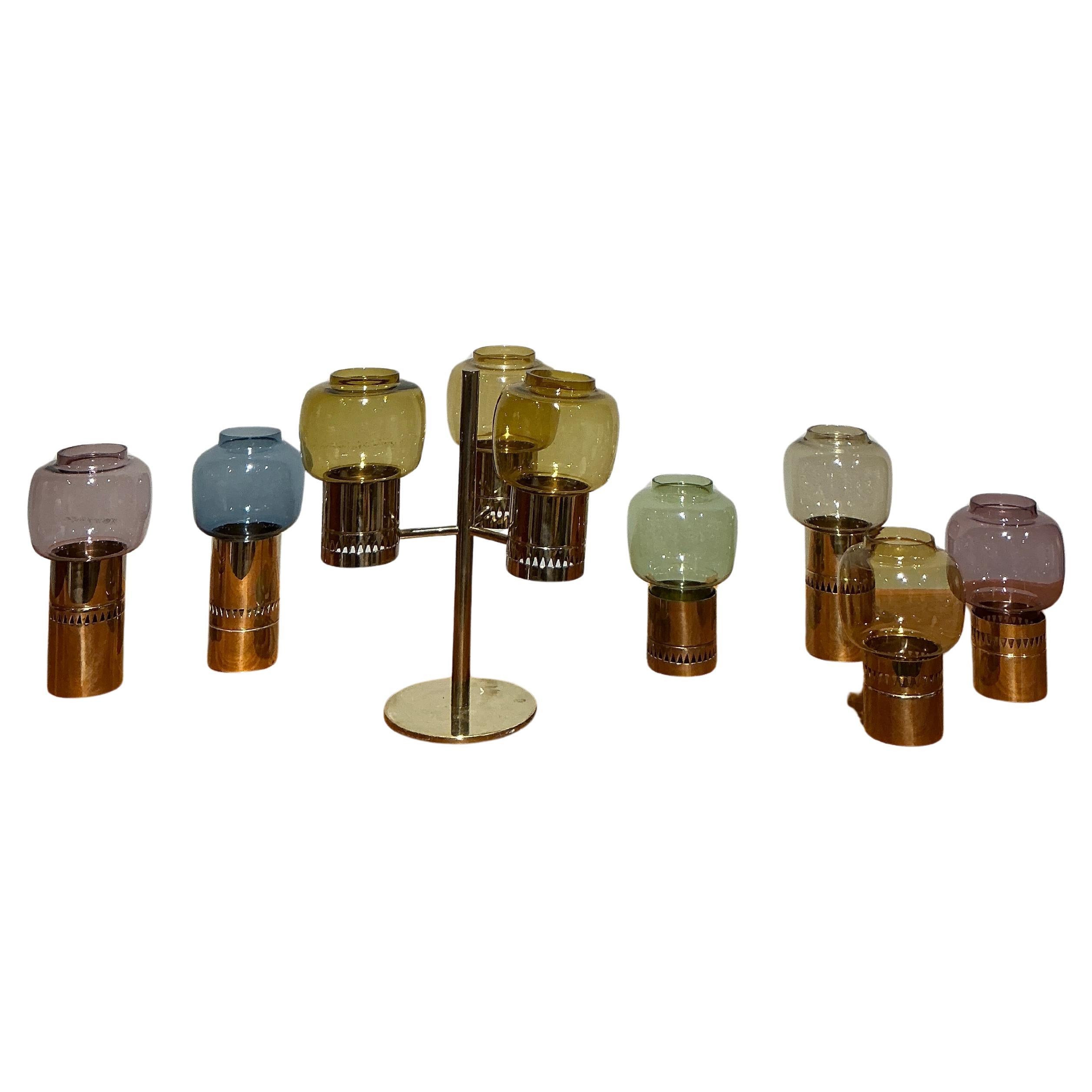 7 candelholders Hans Agne Jakobsson Sweden 1970