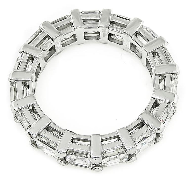 7 Carat Asscher Cut Diamond Platinum Eternity Wedding Band ... (768 x 731 Pixel)