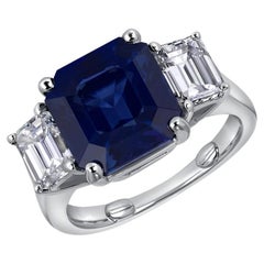 7 Carat Asscher Diamond Ring SI 18K Gold Heirloom-Worthy Glow