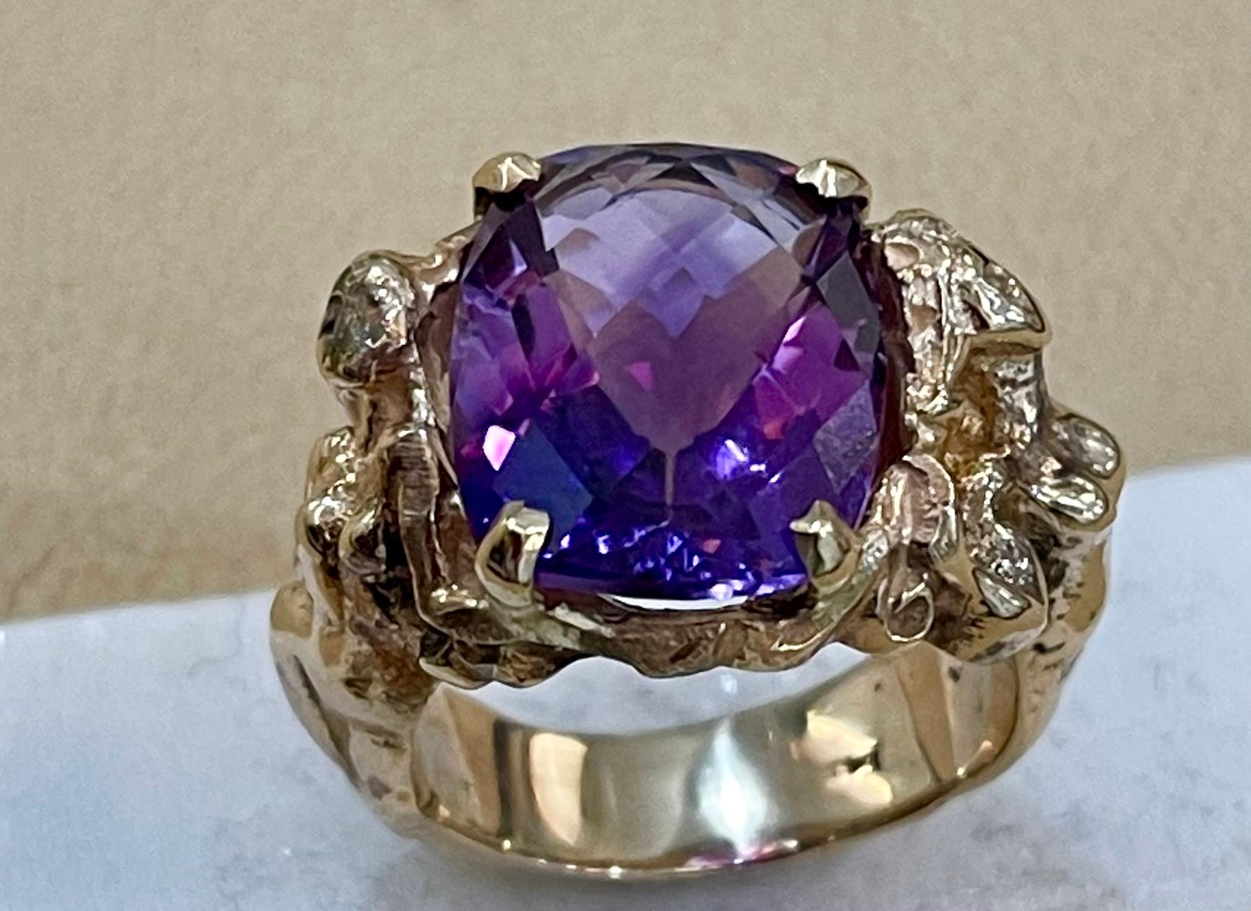5 carat amethyst ring