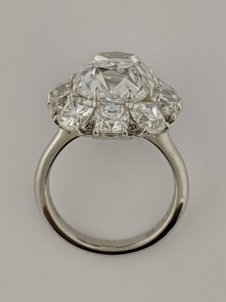 7 Carat Cushion Cut D Vs1 Diamond Ring In Platinum Gia For Sale At 1stdibs