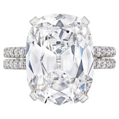 7 Carat Cushion Statement Brilliant White / D color VVS   Diamond Ring