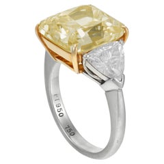 7 Carat Cushion Statement Fancy Yellow Colour-Collector’s Treasure Diamond Ring