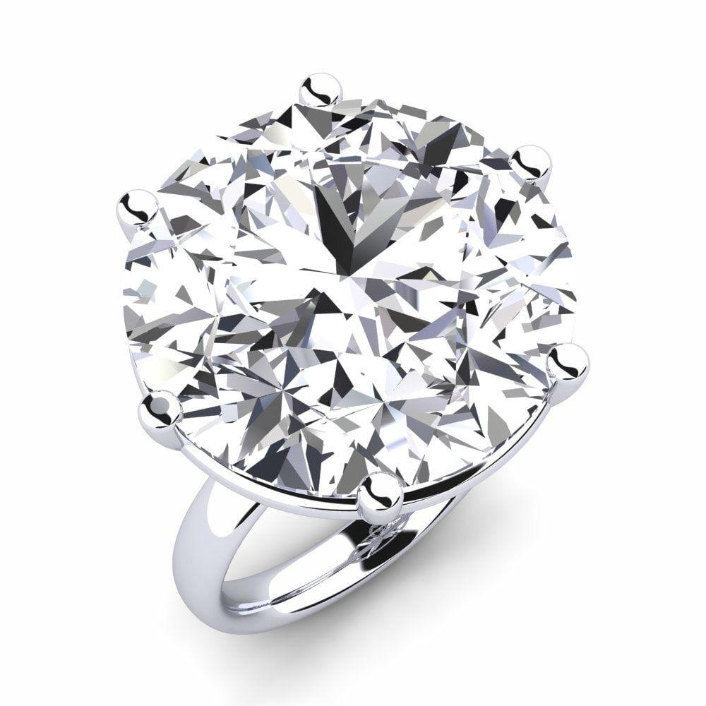 Taglio rotondo Anello con diamante tondo brillante senza difetti da 7 carati D. A.  Diamanti Legacy in vendita