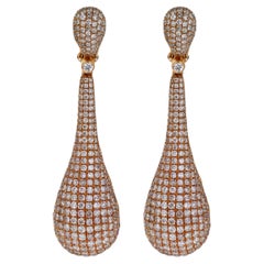 7 Carat Diamond Drop Earrings