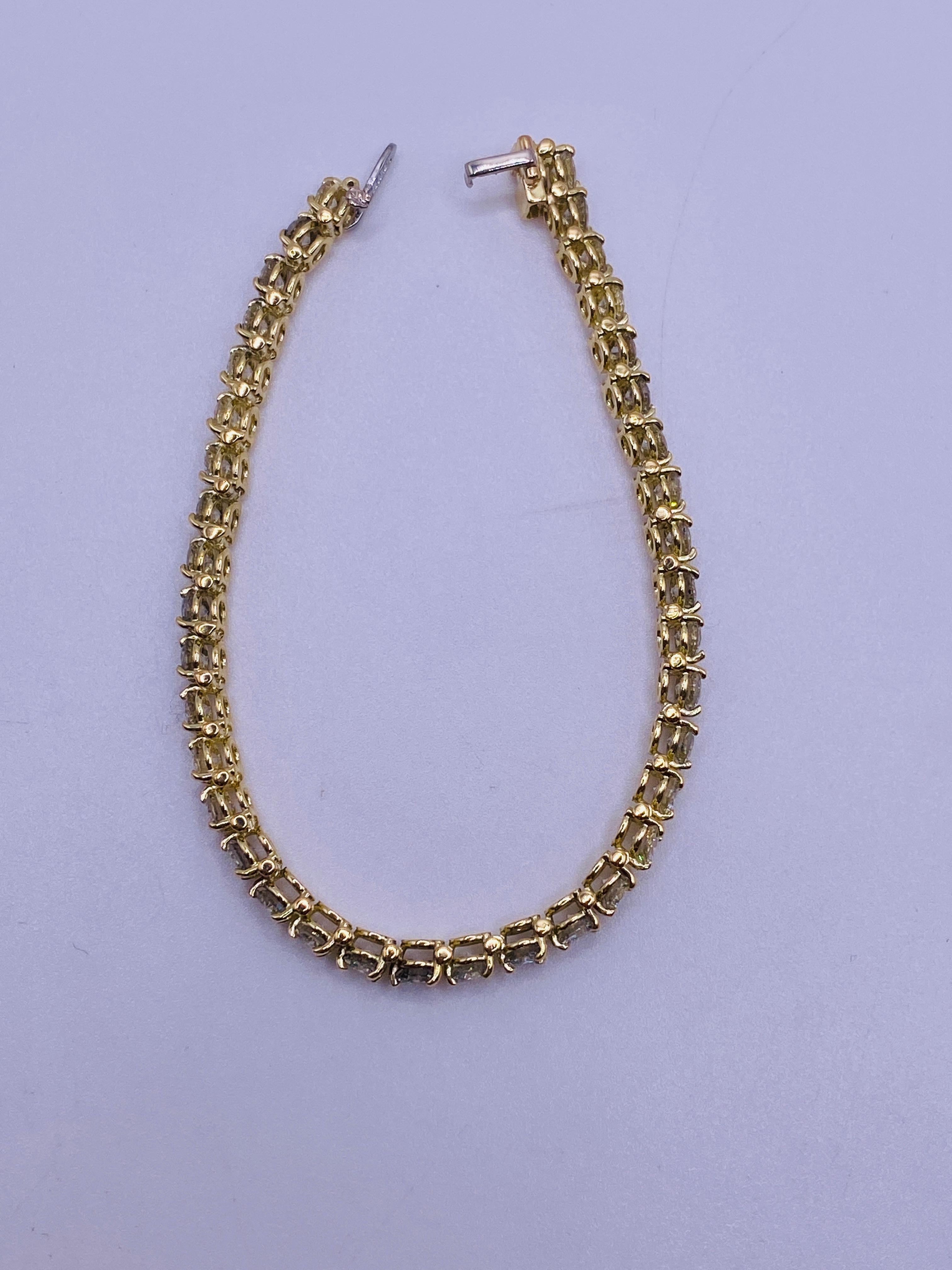 Brilliant Cut 7 Carat Diamond Tennis Bracelet