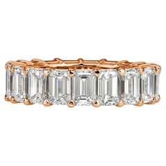 7 Carat Emerald Band Timeless Brilliance Signature Eternity Diamond Ring
