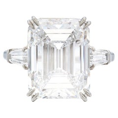 7 Carat Emerald-cut Statement Type IIa FL/IF 14K White Gold
