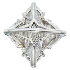 7 Carat Marquise Statement Brilliant White / D color VVS 14K White Diamond Ring
