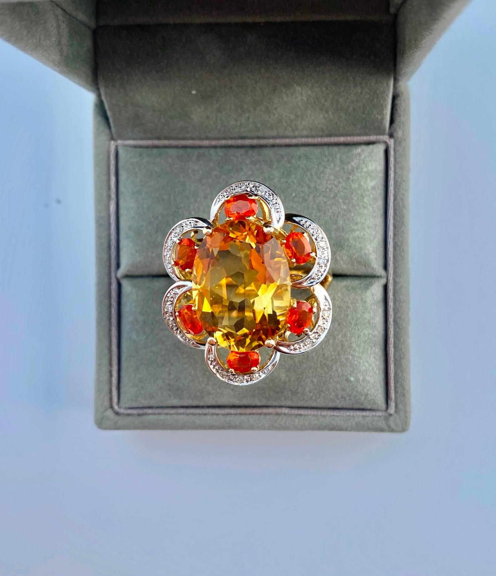 7 carat citrine engageme...