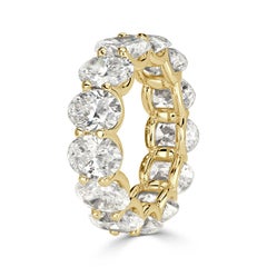7 Carat Oval Band Brilliant White  Timeless Brilliance Signature  Eternity Ring