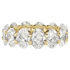 7 Carat Oval Band Brilliant White  Timeless Brilliance Signature  Eternity Ring