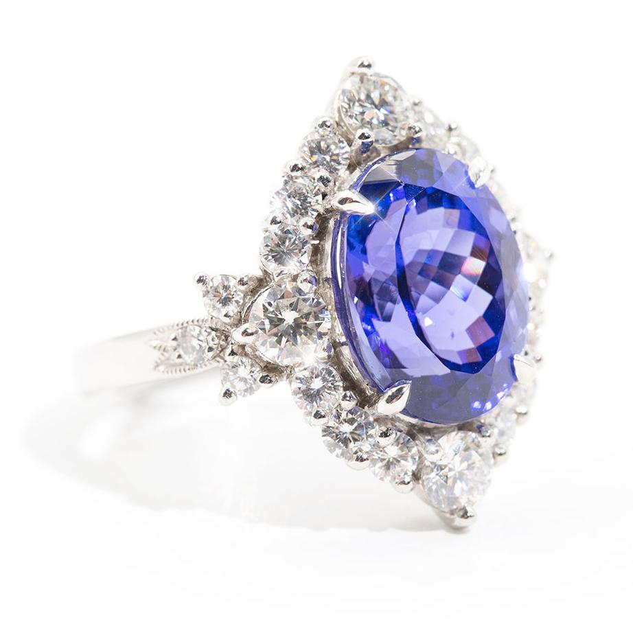 7 carat tanzanite ring
