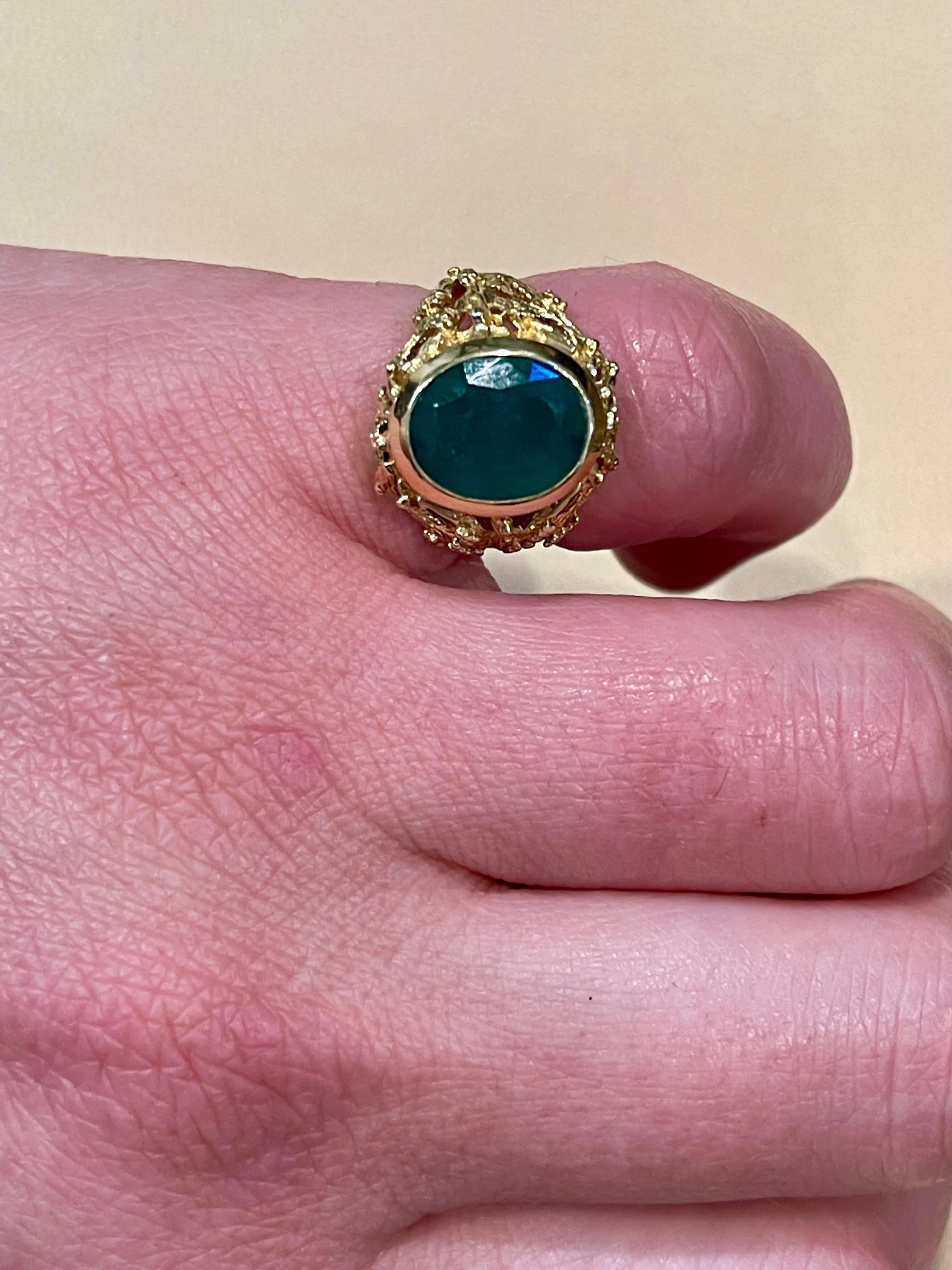 7 carat emerald ring