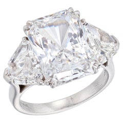 7 Carat Radiant Statement Type IIa Brilliant White / D color FL/IF 14K Gold