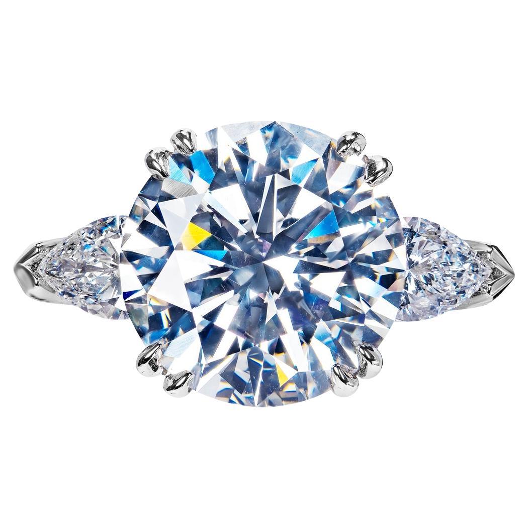7 Carat Round Brilliant Diamond Engagement Ring GIA Certified G VS1