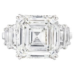 7 Carat Round Brilliant Statement Brilliant White / D color VVS 14K White Gold
