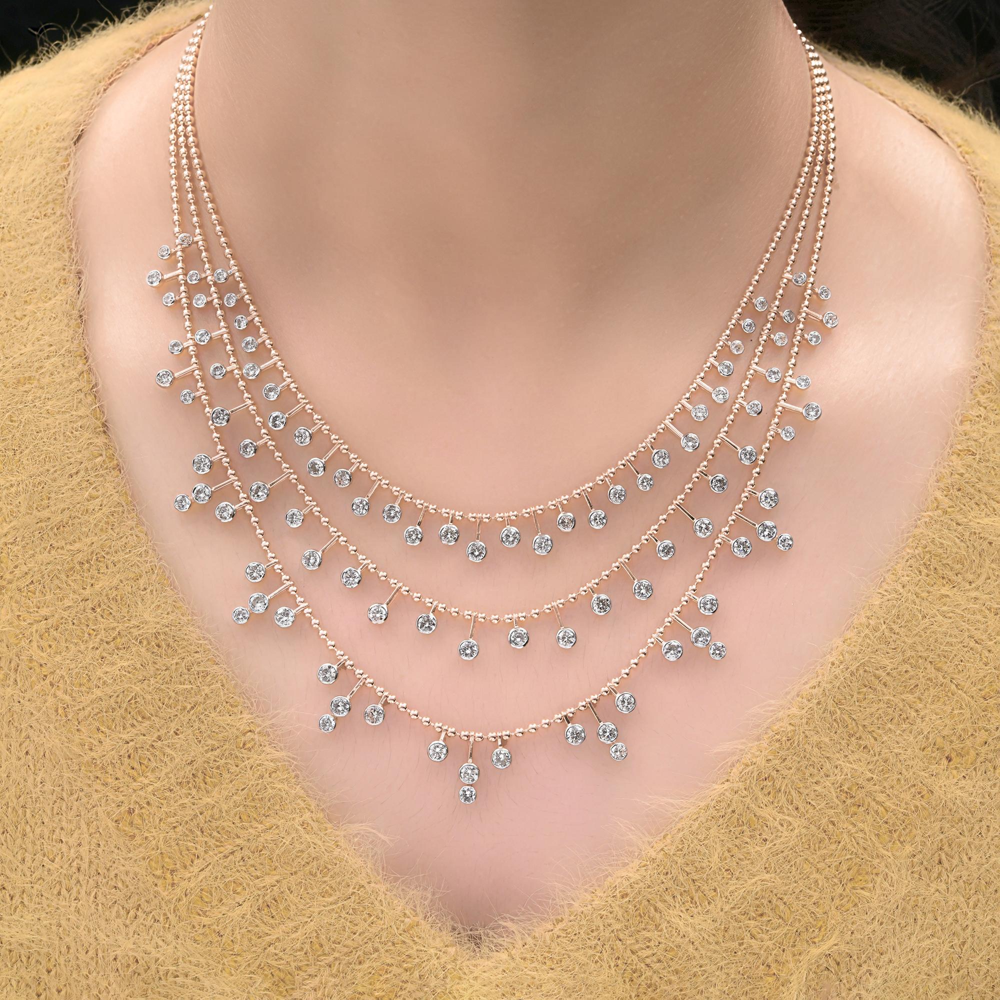 Introducing the extraordinary Certified 7 Carat Diamond Chain Necklace, a true masterpiece of fine jewelry that embodies luxury and brilliance. Meticulously crafted with exceptional artistry and attention to detail, this necklace features a