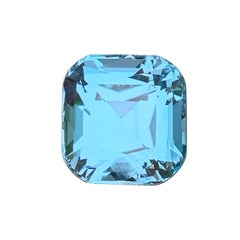 7 Carats Cushion Cut Sky Blue Color Topaz Gemstone for Jewellery 10 mm