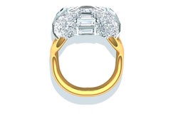 7 Carats Cushion Diamond Engagement Ring