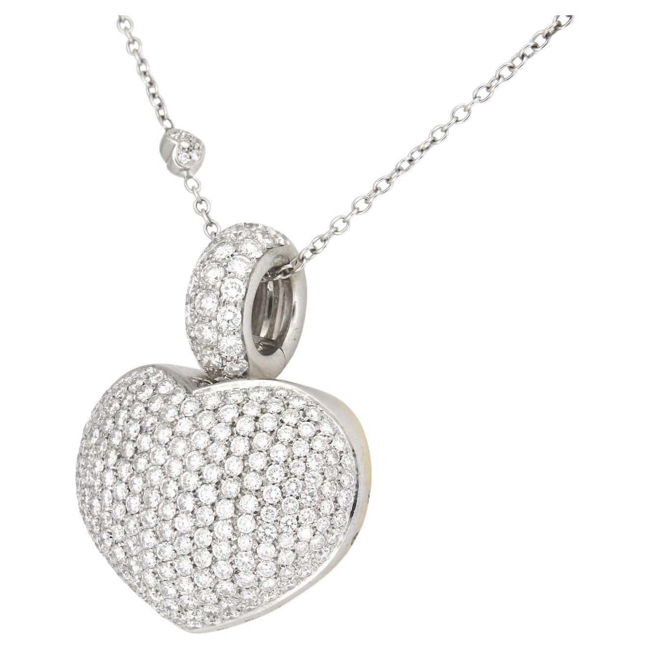 Exquisite Pasquale Bruni Diamond Heart Necklace
Crafted in 18K White Gold and showcasing the renowned artistry of Pasquale Bruni, this statement piece embodies Italian luxury and timeless elegance.

Total Weight: Approx. 38.7 grams

Pendant