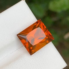 7 Karat Prince Cut Mandarin Orange Color Citrin Edelstein für Schmuck 12 mm