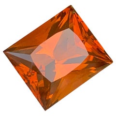 7 Karat Prince Cut Mandarin Orange Color Citrin Edelstein für Schmuck 12 mm