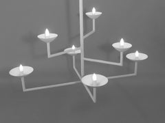 7 Cup Retangular Chandelier