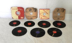 7 discos de gramófono 78 giros. años 40/60