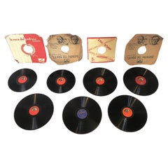 7 dischi da grammofono 78 giri. anni 40/60