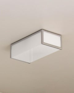 7 Fine French Art Deco Rectangular Flush Mounts by Perzel