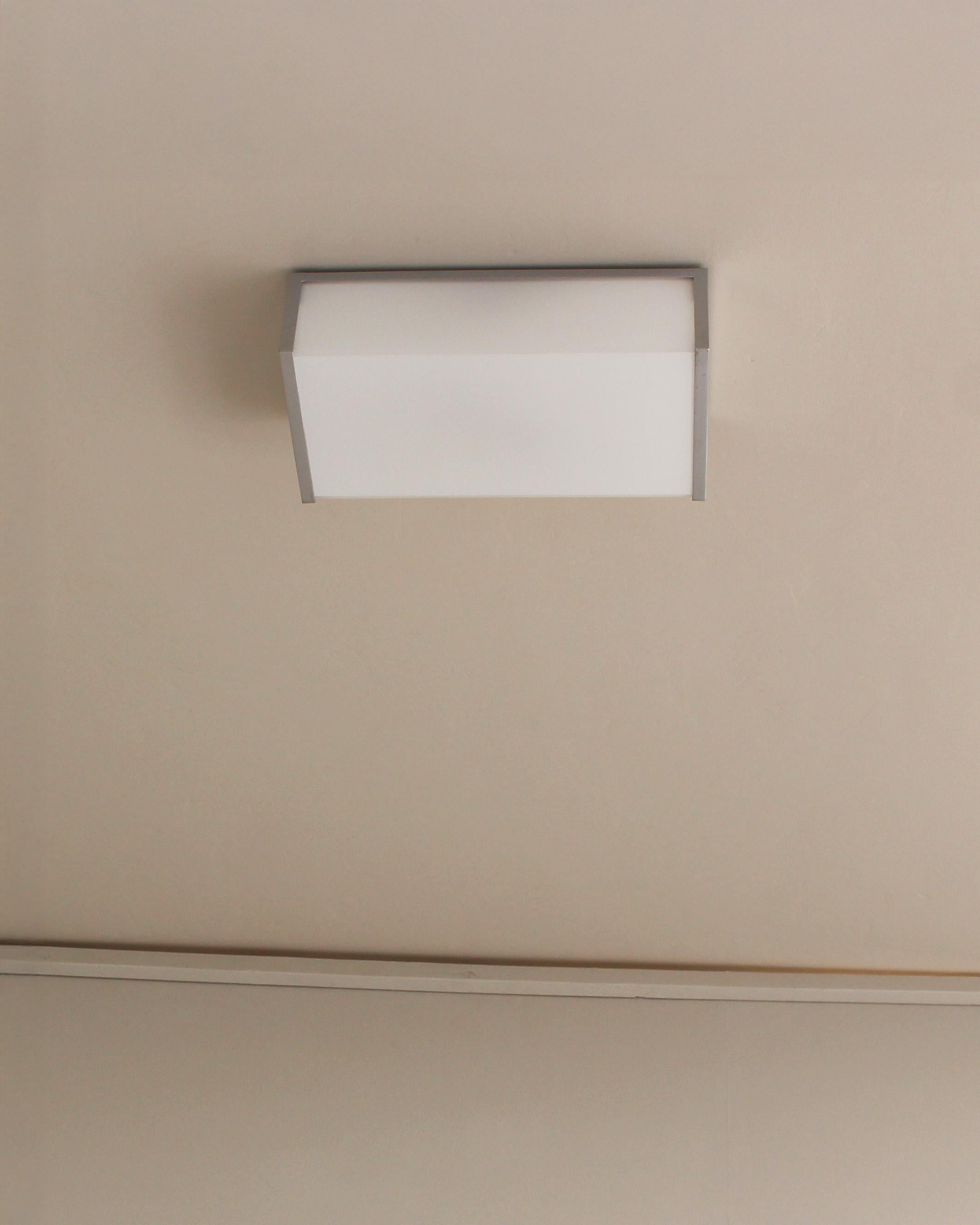 Mid-20th Century 7 Fine French Art Deco Rectangular Flush Mounts by Perzel For Sale