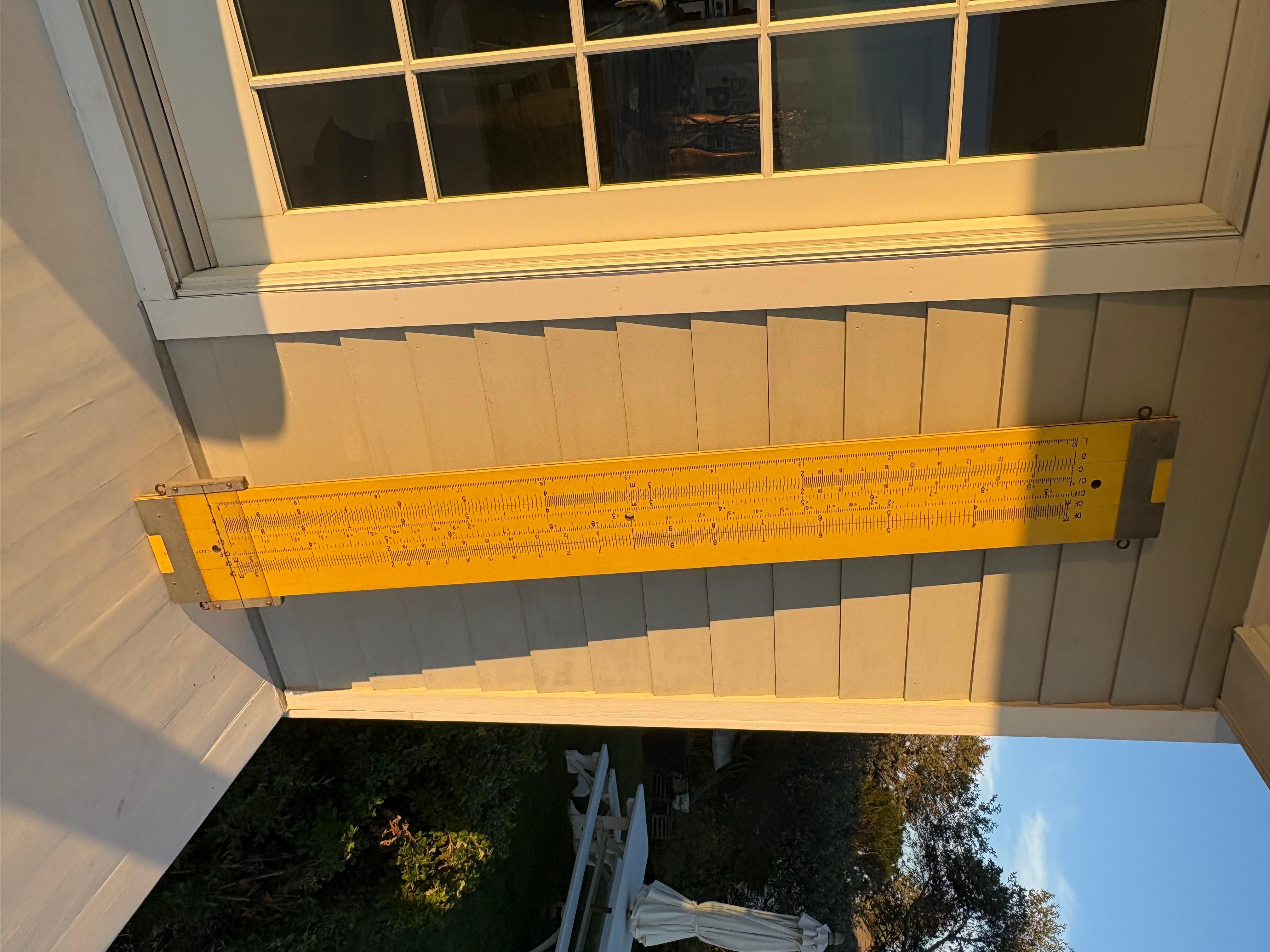 7 Foot Industrial Giant Slide Ruler by Pickett in the 1960s For Sale 5